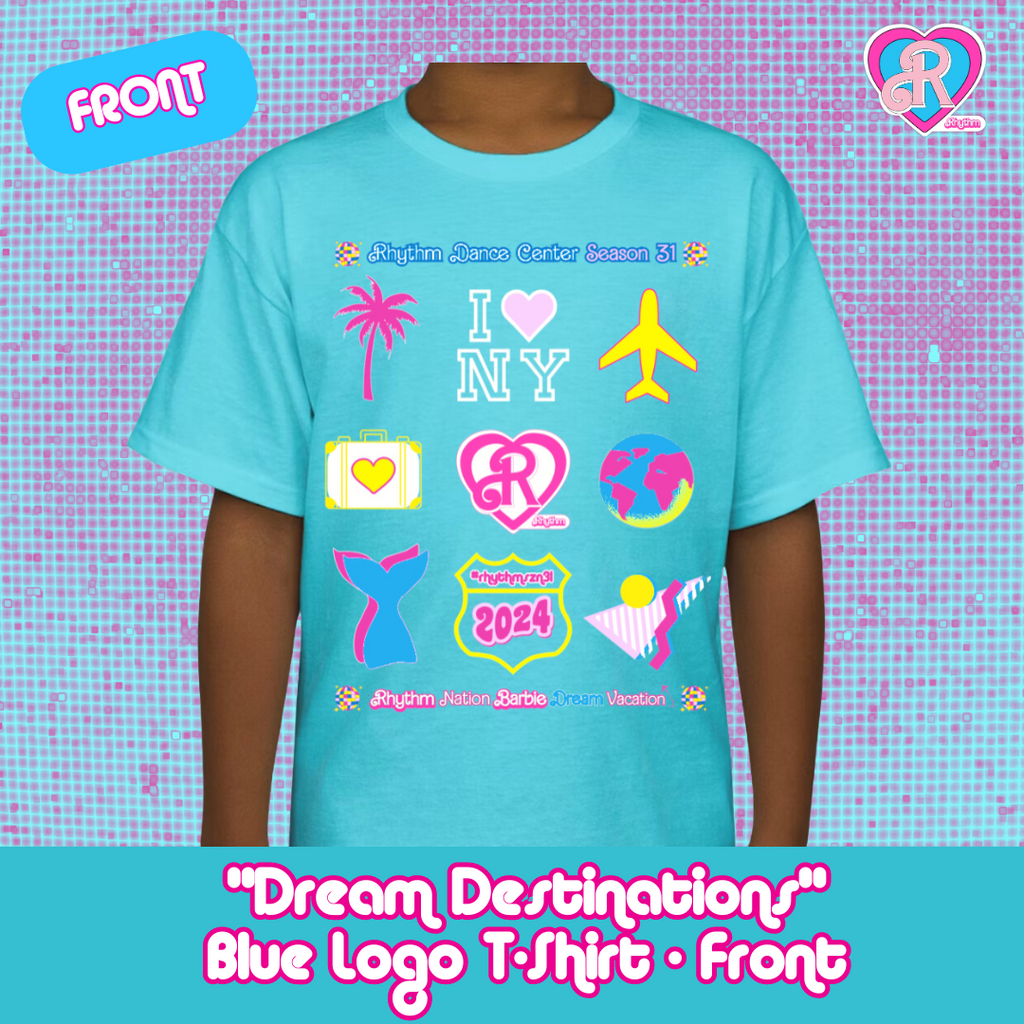 PRE-ORDER: Dream Destinations Logo T-shirt - BLUE