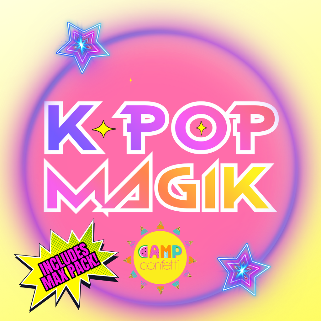 PRESALE K-Pop Bundle of Two New 2026 Camp Confetti Themes + Bonus FREE Marketing Max Pack - DOWNLOAD
