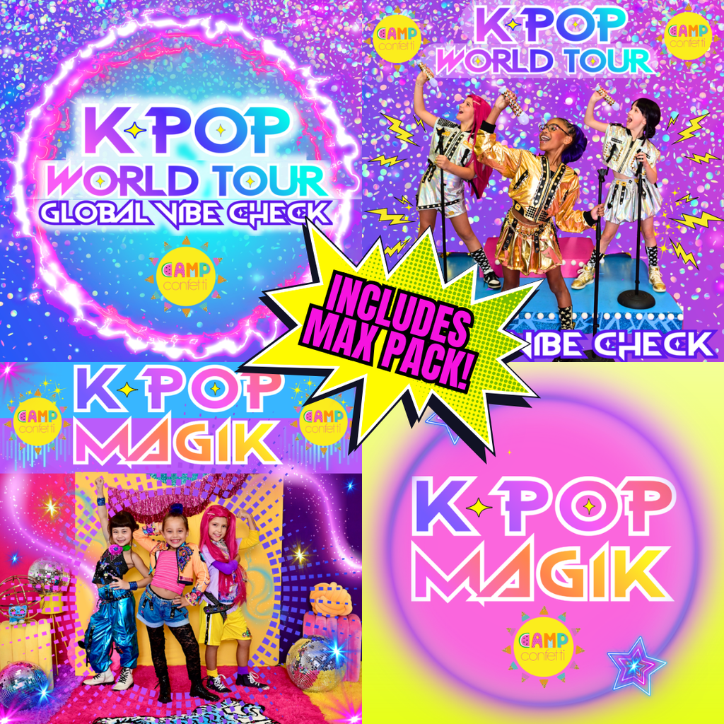 PRESALE K-Pop Bundle of Two New 2026 Camp Confetti Themes + Bonus FREE Marketing Max Pack - DOWNLOAD