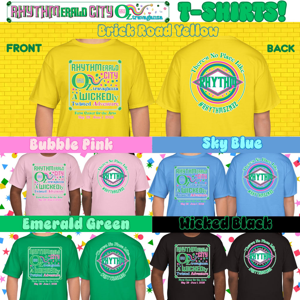 Pre-Order by 4/24: RHYTHMerald City OZtravaganza Commemorative T-Shirt!